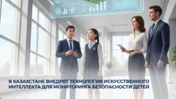 ИИ-технологии внедрят для обеспечения безопасности детей в школах Казахстана