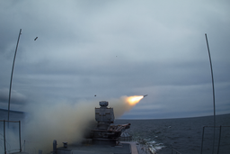 Боевую работу морского ЗРПК «Панцирь-М» показало Минобороны РФ