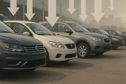 In which Russian regions have used car prices fallen the most?