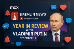 Канал «Кремль Новости» в мессенджере Мax набрал более миллиона подписчиков