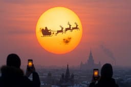 Giant Spots Resembling Santa Claus with Reindeer Appear on the Sun