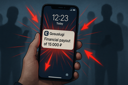 Мошенники рассылают фейковые выплаты от «Госуслуг» — МВД бьёт тревогу