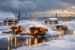 В Минтрансе рассказали о работе аэропортов столичного региона после снегопадов