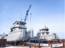 Два новых буксира-толкача строят в Омске