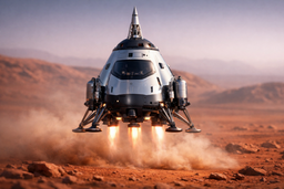 Концепт космического корабля для миссии на Марс без ядерного двигателя представили в МГТУ