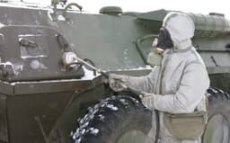 Военные группы РХБ искали отравляющие вещества в воздухе в Волгоградской области