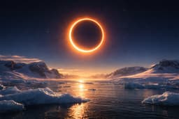 «Огненное кольцо» над Антарктидой: Землю ждёт редкое солнечное затмение