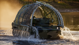 Плавающую бронетехнику закроют раздвижным куполом от атак дронов