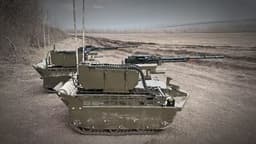 Перспективный огнемёт «Сколия» установили на наземный робот «Курьер»