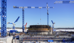 Весом 170 тонн: на ЛАЭС-2 смонтирован второй ярус внутренней защитной оболочки третьего энергоблока