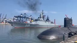 Submarine "Petropavlovsk-Kamchatsky" and corvette "Gromky" involved in maneuvering with Indonesian corvettes