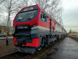 Силач с Людиновского завода: 2ТЭ35А-004 прибыл на полигон ВНИИЖТ