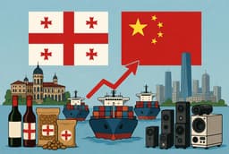 Trade between Georgia and China soared 2.5 times after the launch of the free trade area