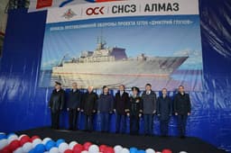 Шестнадцатый морской тральщик проекта 12700 «Александрит» заложили на Средне-Невском судостроительном заводе