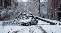 Что делать, если на личный автомобиль упало дерево