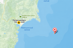 Мощное землетрясение 6,3 балла произошло у берегов Камчатки