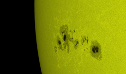 A giant group of sunspots is approaching Earth