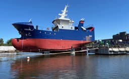 Fishing vessel "Boleslav" with Danish hydraulic trawl complex AS-SCAN launched in Kaliningrad region