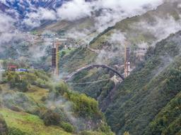 Georgia is building a giant bridge 166 meters high