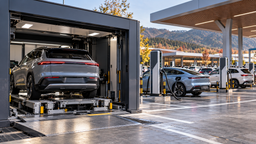 Las estaciones de Nio atendieron casi el triple de coches que los cargadores de BYD, por punto
