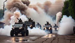 Российские военные превратили китайские мотовездеходы Desertcross 1000-3 в дымовые машины