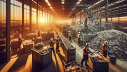 Российская компания «РТ-Инвест» превратила тонны мусора в велосипеды и учебники