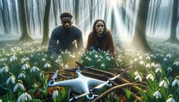 В Подмосковье вместо подснежников «взошли» беспилотники