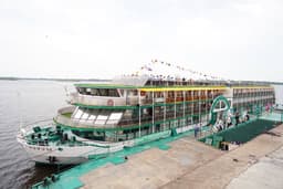 Теплоход «Аурум» подготовили к выходу в первый рейс по рекам городов Золотого кольца