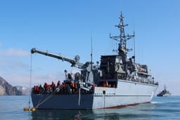 С «Диезом» наперевес: российские тральщики «Яков Баляев» и «Анатолий Шлемов» зачищают воды от диверсантов и мин