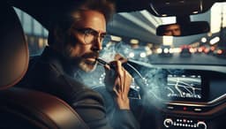 В России могут начать штрафовать водителей за курение электронных сигарет за рулём