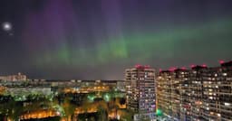 Полярное сияние «раскрасит» небо над Москвой