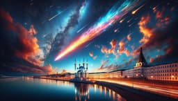 Огненные хвосты в небе: над Казанью пролетел яркий болид