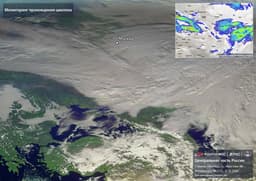 Roscosmos Showed Unique Footage of the Cyclone Covering Moscow