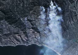 Роскосмос показал снимок пожара в Лос-Анджелесе со спутника «Ресурс-П»