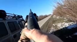 Перехват дрона-камикадзе шрапнелью из полуавтомата МР-155 от «Калашникова» засветился на видео