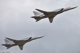 Перегонка стратегических ракетоносцев Ту-22М3 на новые аэродромы базирования засветилась в Сети