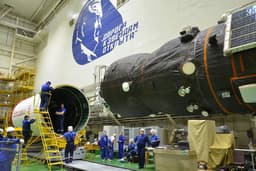 Preparation continues: Fairing encapsulation of "Progress MS-30" carried out at Baikonur