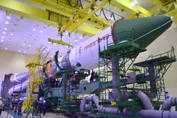 Countdown: Roscosmos Assembled Soyuz-2.1a Rocket for Progress MS-30 Launch to ISS