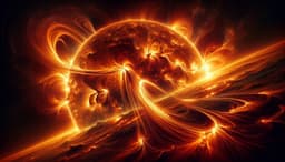 Солнце выстрелило тремя мощными вспышками 