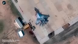 Satellites spotted a Su-35 fighter at an Algerian airbase