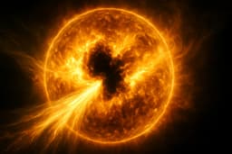 Скорость солнечного ветра стремительно возросла: корональная дыра на светиле продолжает расширяться