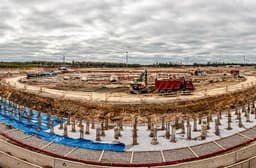 На Ленинградской АЭС-2 строят самое высокое сооружение в Ленобласти