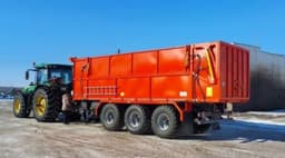 С пневматической подвеской и гидравлической задней осью: полуприцеп для АПК создали в России