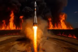 Возле космодрома «Восточный» разгорелся пожар