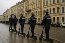 Самокатчики в погонах: в Санкт-Петербурге предложили выдать полицейским самокаты и дроны