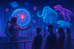 Космонавты, нейросети и дополненная реальность: как технологии преобразили «Ночь в музее» в Москве