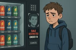 Энергетик фейсконтроль: вендинговые автоматы начнут проверять возраст покупателей энергетиков по биометрии