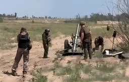 Северокорейский буксируемый миномёт калибра 140 мм начали испытывать российские военные на полигоне