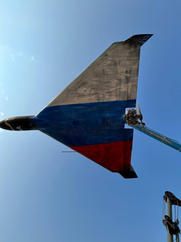 Появилось уникальное фото дрона «Герань-2» в новой расцветке