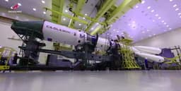 The countdown has begun: assembly of the Soyuz-2.1a carrier rocket completed at Baikonur